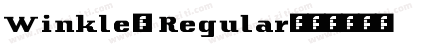 Winkle2 Regular字体转换